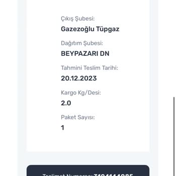 Sendeo Kargo Firmasının Sorumsuzluğu