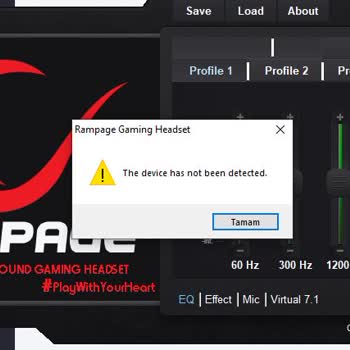 Rampage Miracle X4 Ses Karşıya Gidiyor Ve Driver Cihazı Tanımıyor.