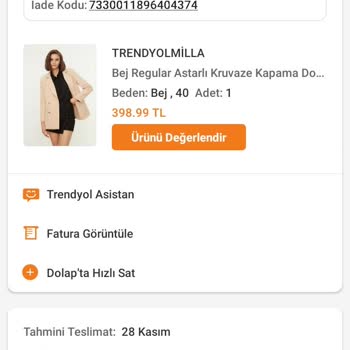 Trendyol'un 20 Gündür İade Edilemeyen Kargosu