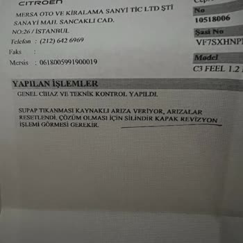 Citroen C3 Bitmeyen Motor Arızası Ve Yardımcı Olunmaması