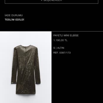 Zara İade Gönderilen Kargonun İadesini Eksik Gerçekleştiriyor: