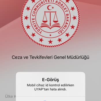 Adalet Bakanlığı Cezaevi E-Görüş Hatası