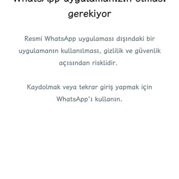 WhatsApp İhlali Yedim Giriş Yapamıyorum