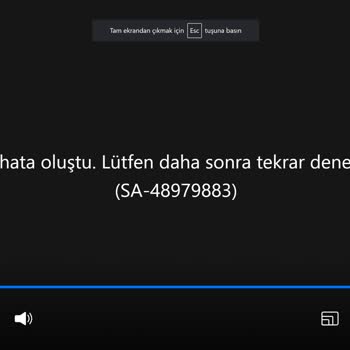Tod TV "Bir Hata Oluştu. Lütfen Daha Sonra Tekrar Deneyin." Hatası