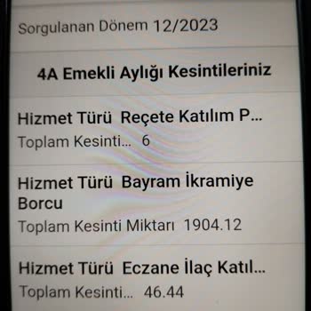 SGK Bayram İkramiye Kesintisi