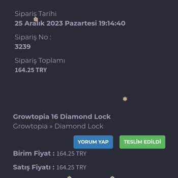 Fiberpin Growtopia Teslim Edildi Deniyor Fakat Edilmedi
