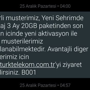 TT Mobil Numara Taşıma Ve Tarife Geçişi Pişmanlığı