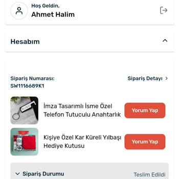 Hediyesepeti.com Hasarlı Ürün Ve Eksik Sipariş İçin İade Veya Değişim Talebi