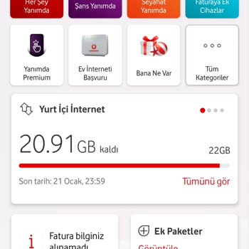 Vodafone Sınırsız Red Tarifem Mağduru
