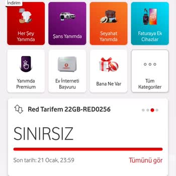 Vodafone Sınırsız Red Tarifem Mağduru