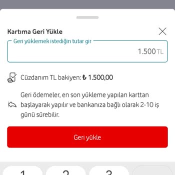 Vodafone Pay Vodafone Paramı İade Et