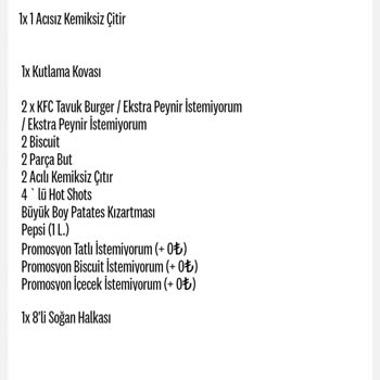 KFC İlgisizliği Ve Alakasızlığı