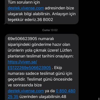 Vivense İkinci Kez Belirtilen Günde Teslimat Yapmaması