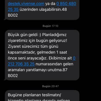 Vivense İkinci Kez Belirtilen Günde Teslimat Yapmaması