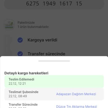 Hepsiburada Kurye Merkezinden İade Edilen Siparişler