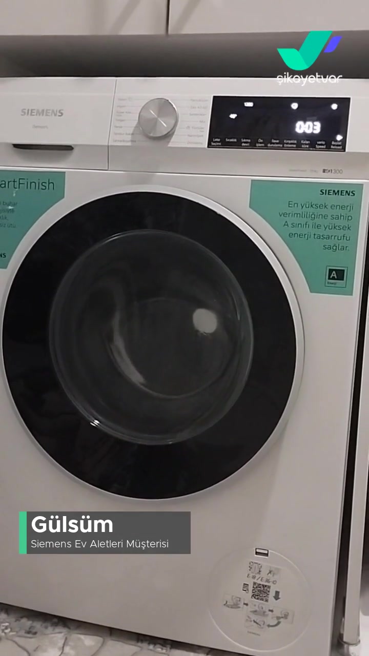 Siemens Ev Aletleri Çamaşır Makinesinden Memnun Değiliz! videonun kapak resmi