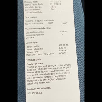 Siemens Ev Aletleri Yeni Buzdolabı Kabusu: Gürültü Ve İlgisizlik!