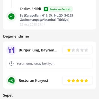 Burger King Kova Patates Siparişimde Kovanın Yatısından Çoğu Yok
