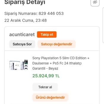 Hepsiburada Dan Almış Olduğum Üründe Aldatıcı Reklam