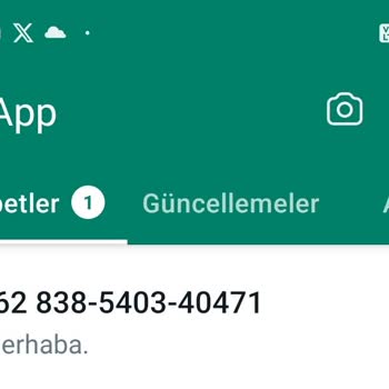 WhatsApp Bilinmeyen Numaradan Mesaj Gelmesi