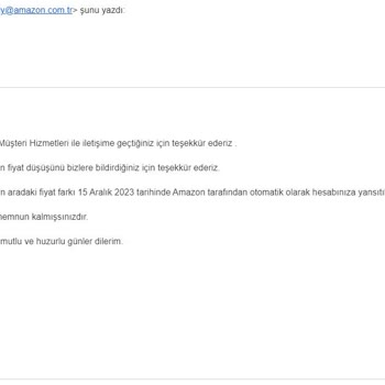 Amazon Gülümseten Kasım Fiyaskosu