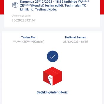 Aras Kargo Teslim Edilmeyen Ürün Teslim Edildi Olarak Gözüküyor