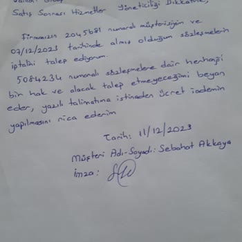 DemirDöküm Firmasının Para İadesini Yapmaması