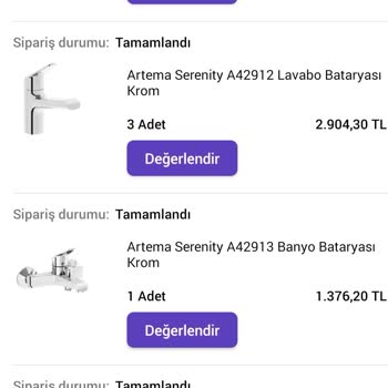 Vitra Online Eksik Gönderim