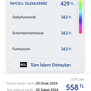 Paycell Hukuka Aykırı İşlem