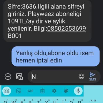 Haksız Yere Yapılan Playweez Abonelik Şikayeti Hk.