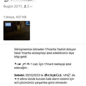 Kale Alarm Güvenlik Sistemi Hayal Kırıklığı