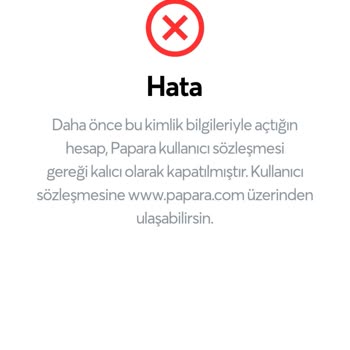 Papara Hesap Onayı Yapamıyorum