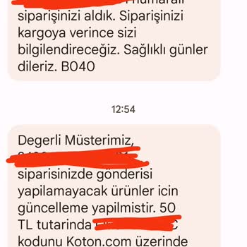 Koton Kampanyadan İndirimli Ürün Satıp Sonra Habersizce İptal Etme