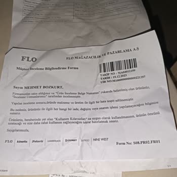 FLO Ayakkabı Değişim İşlemi Yapılmadı