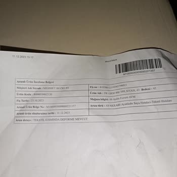 FLO Ayakkabı Değişim İşlemi Yapılmadı