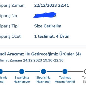 Carrefour SA Ürünlerimi Teslim Etmedi