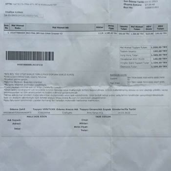 İnci Ayakkabı FLO Mağazasından Alınan Ayakkabı