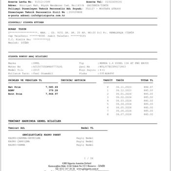 Kapanan Gri Sigorta Şirketinin Uğratmış Olduğu Zarar