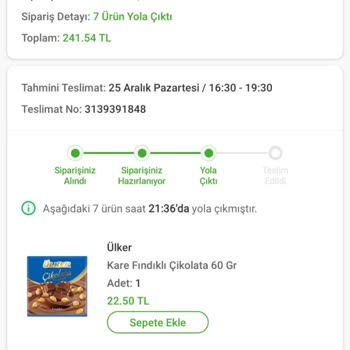 Carrefour SA Teslim Edilemeyen Sipariş
