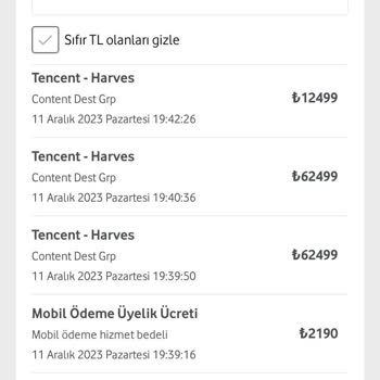 Vodafone Haksız Mobil Ödeme Mağduriyeti