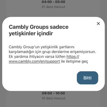 Cambly Yaş Siniri 21 Diye Üyeliğim Çöp Oldu