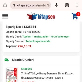 Kitapsec Ürünü Yollamıyor