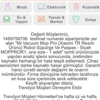 Trendyol Ayıplı Mal, Müşteri Hizmetleri Ayıbı Xiaomi Ortaklığı