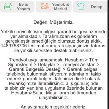 Trendyol Ayıplı Mal, Müşteri Hizmetleri Ayıbı Xiaomi Ortaklığı