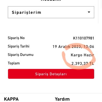 Kappa İade Kodu Alamıyorum