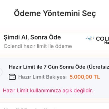 MoneyPay Hazır Limit Kullanıma Açık Değildir Hatası