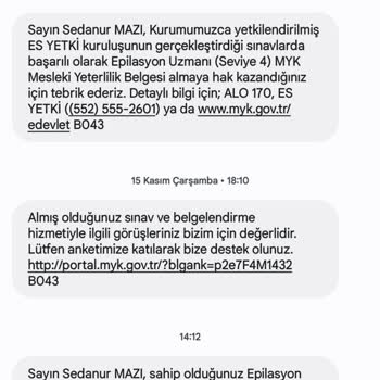 Es Yetki Belgelendirme MYK Guzellik Uzmanlığını Es Yetki