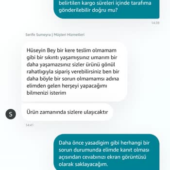 Amazon.com.tr 1 Aydır Kargomu Göndermiyor.