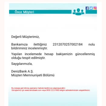 Denizbank Hesapta Kaybolan EFT, İt Sorunu Dikkat Ediniz