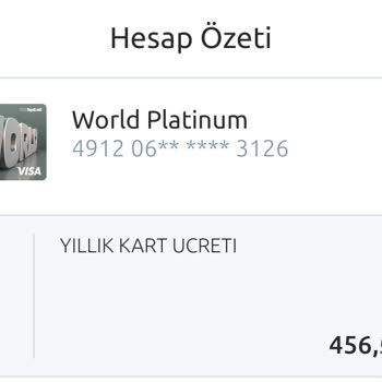 Yapı Kredi Bankası Haksız Yıllık Kart Ücreti Kesintisi